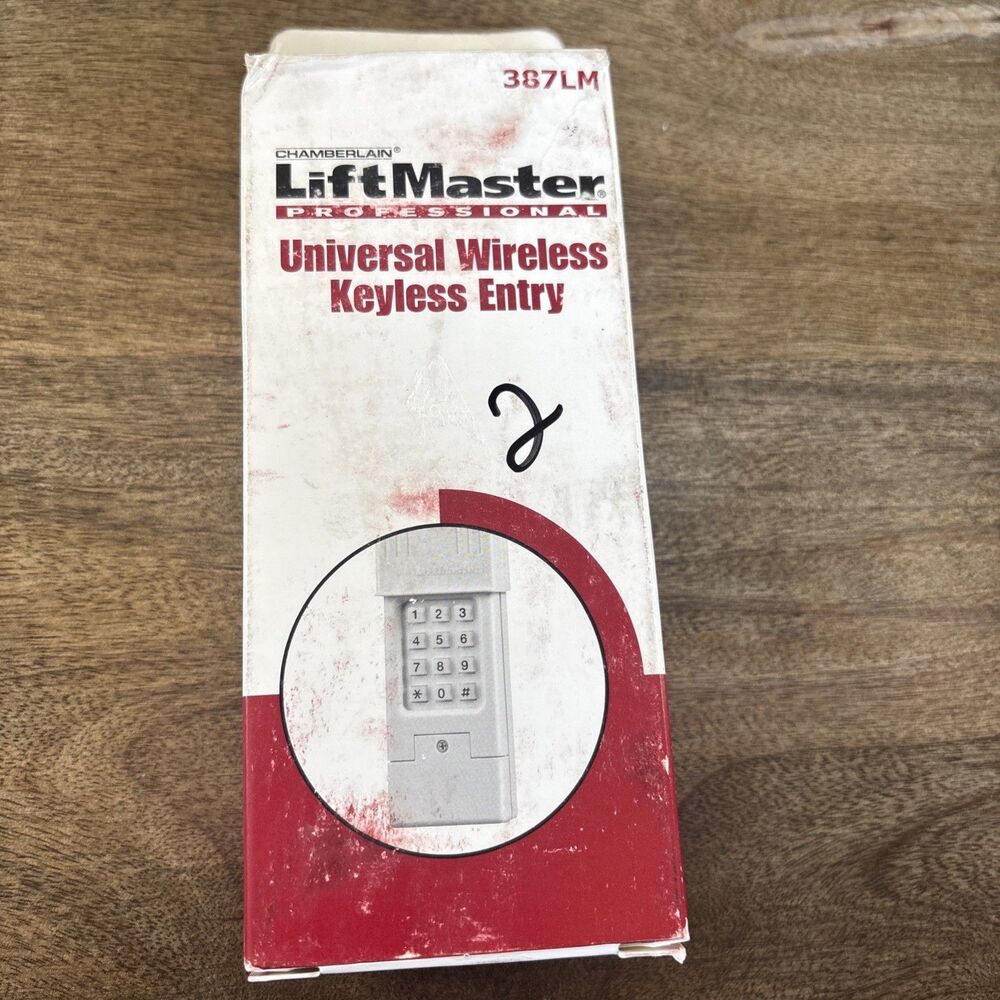 387LM LiftMaster Universal Wireless Garage Door Opener Keypad Keyless Entry